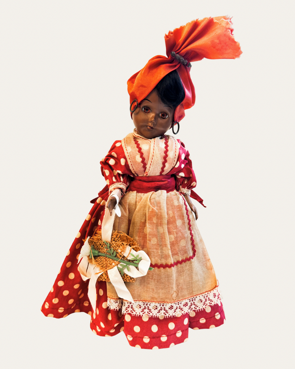 New Orleans Creole Lady Folk Doll c. 1940s–1950s | Vintage Curio