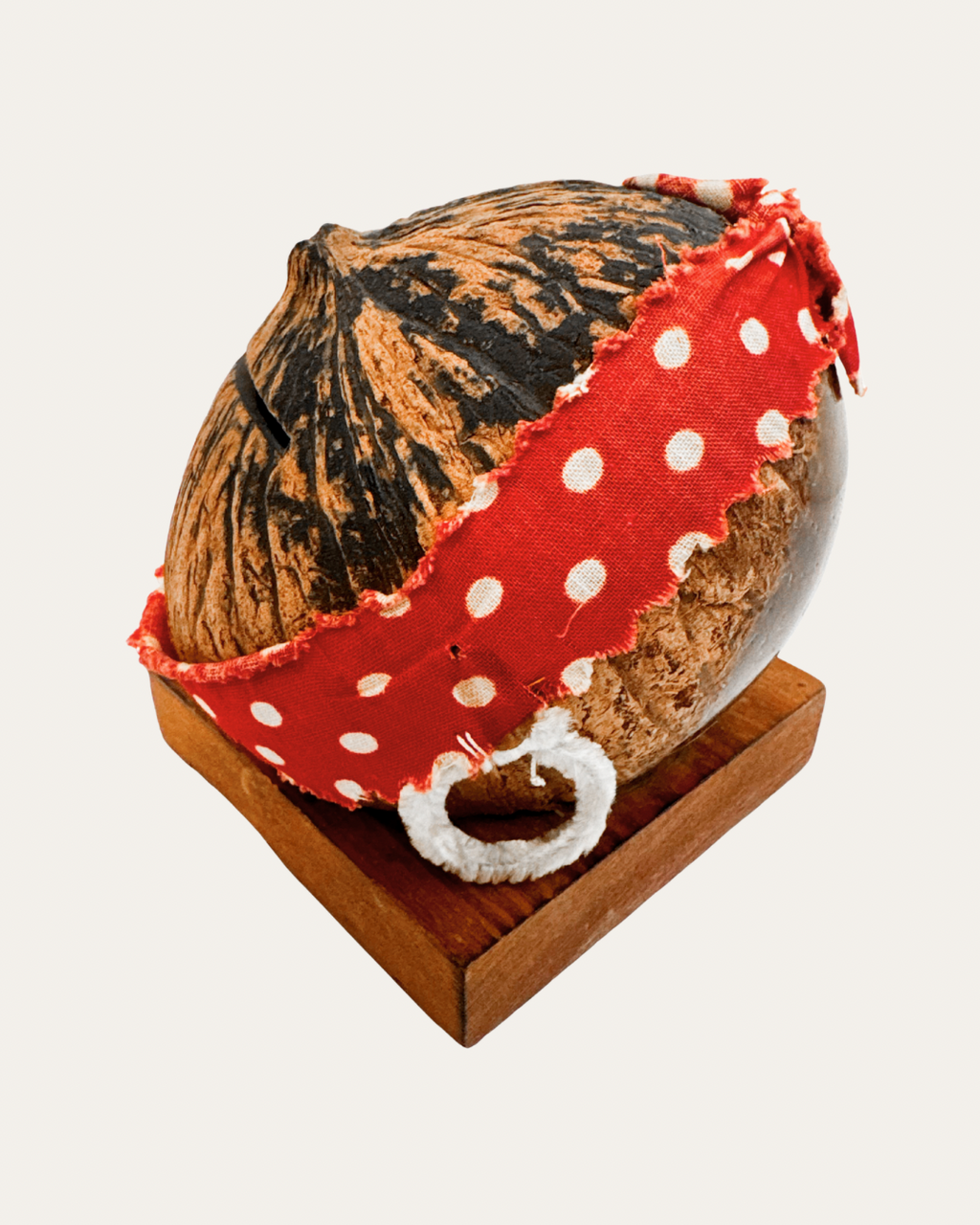 “Mammy” Coconut Coin Bank – c. 1950s, Island Trader Novelty Co., Miami FL | Vintage Curio