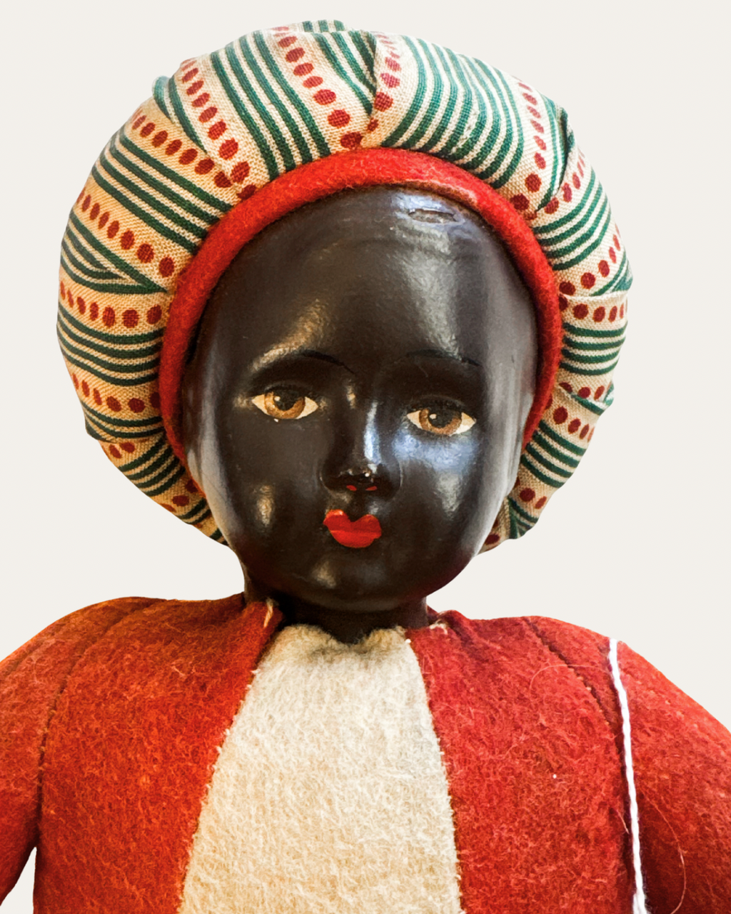 Felt & Cloth Folk Doll – c. 1930s–40s | Vintage Curio